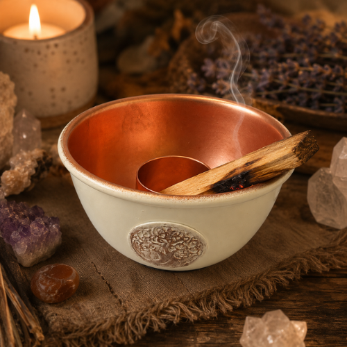 Räucherschale „Baum des Lebens“ für Salbei & Palo Santo